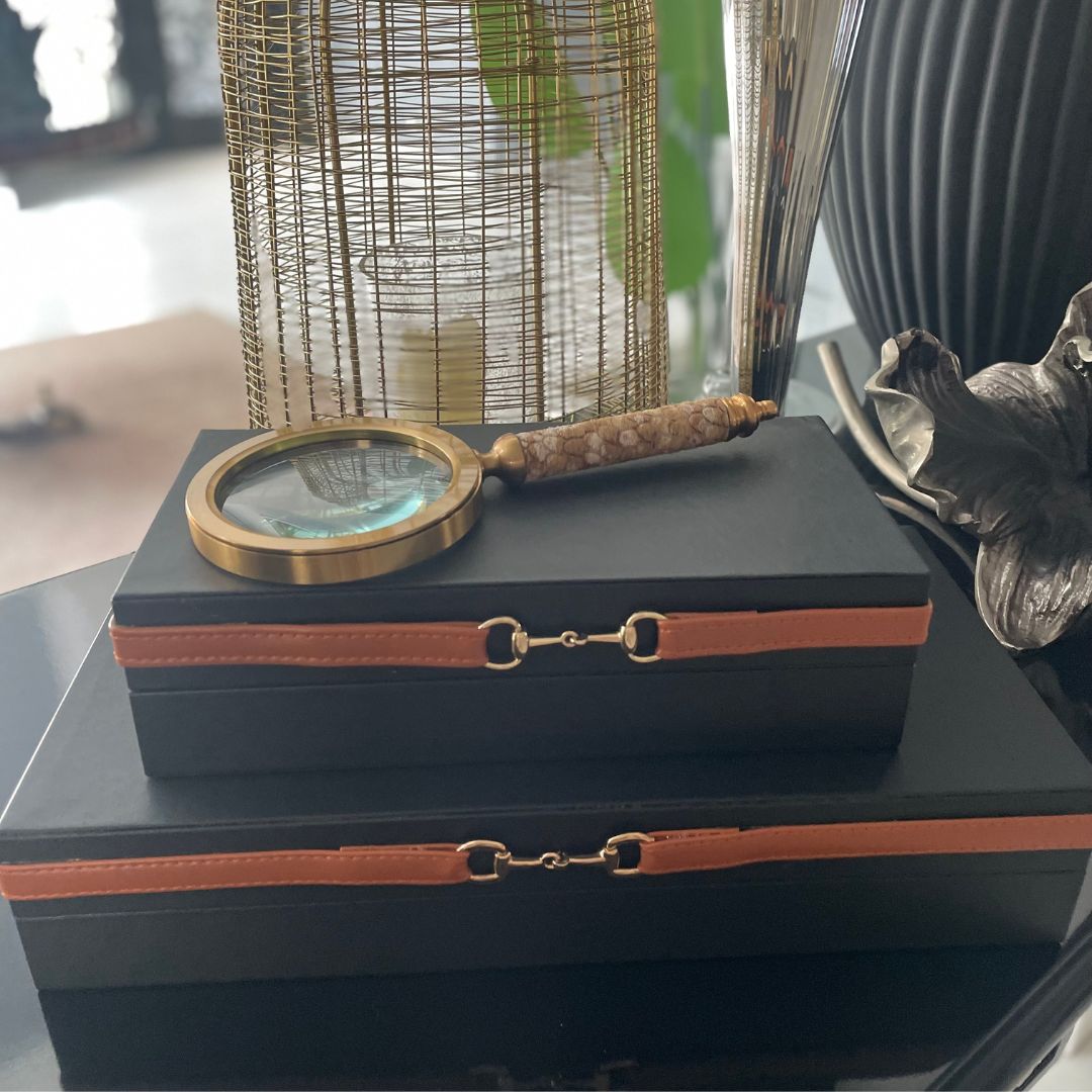 Black Box with Leather Strap