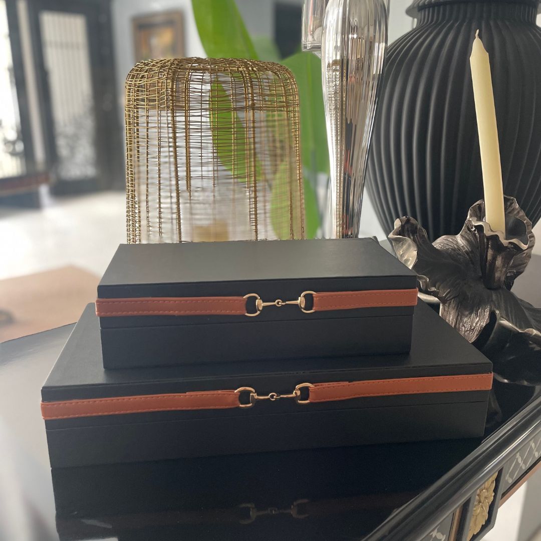 Black Box with Leather Strap