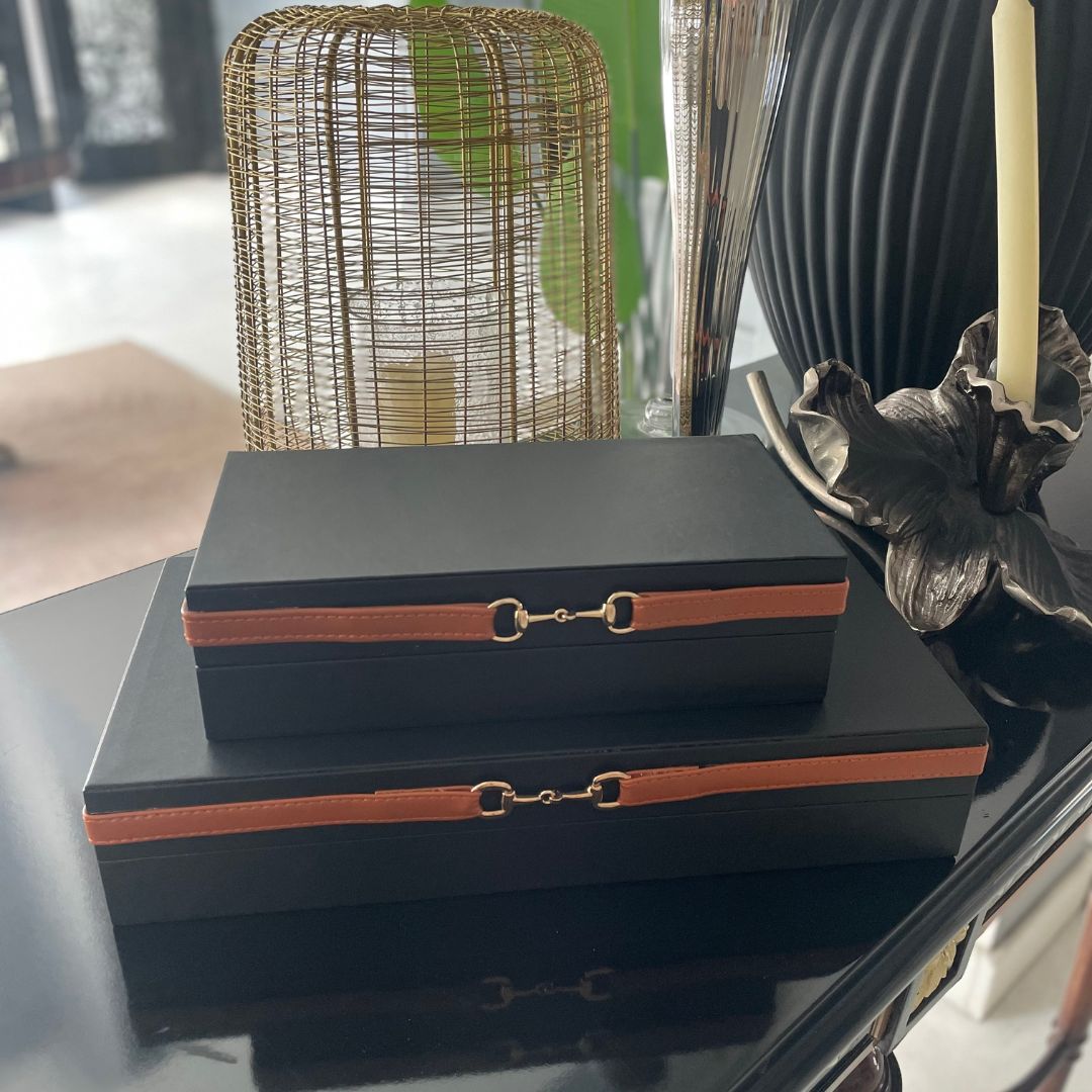 Black Box with Leather Strap