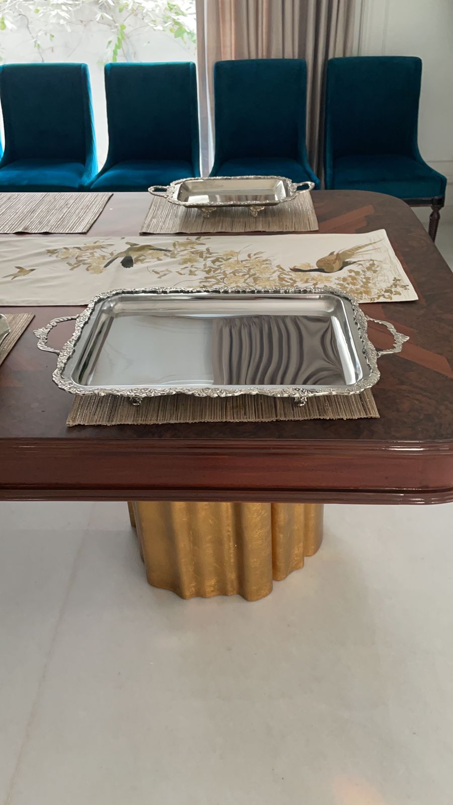3 Flower Rectangle Tray