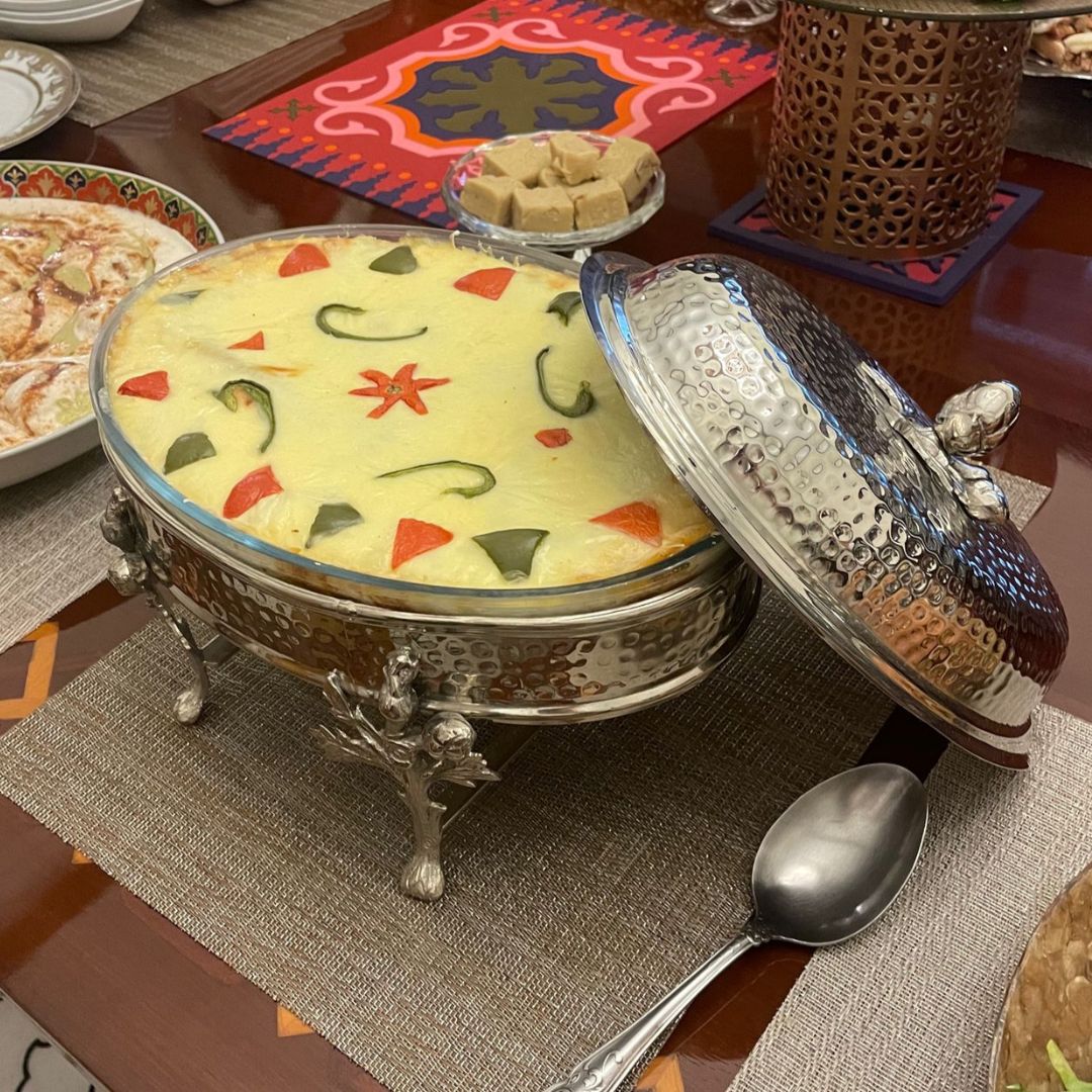 Beaten Oval Chaffing Dish