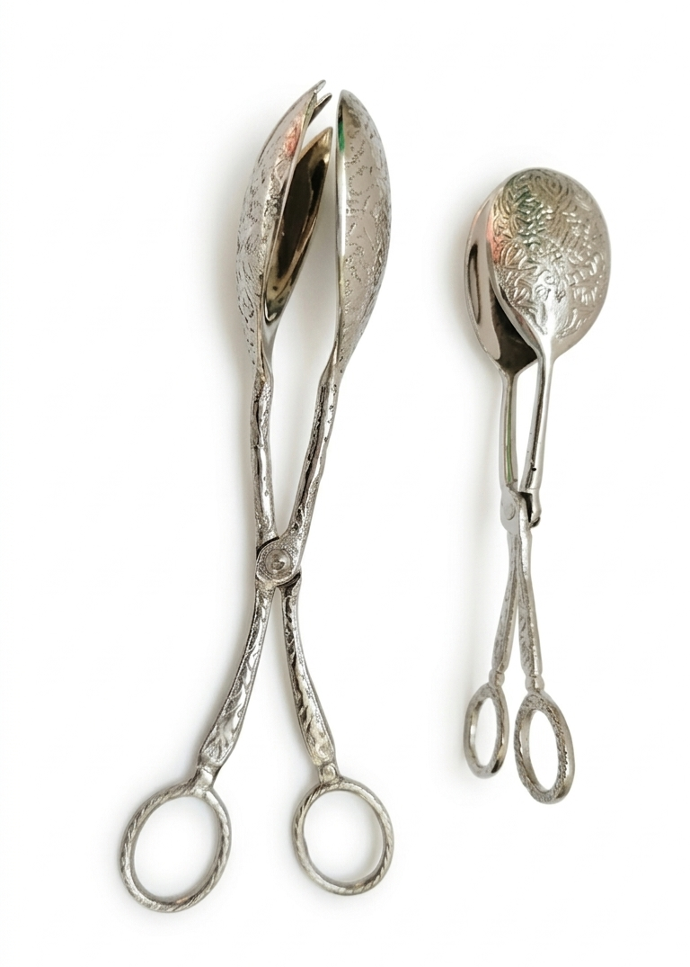 Handworked Brass Tongs