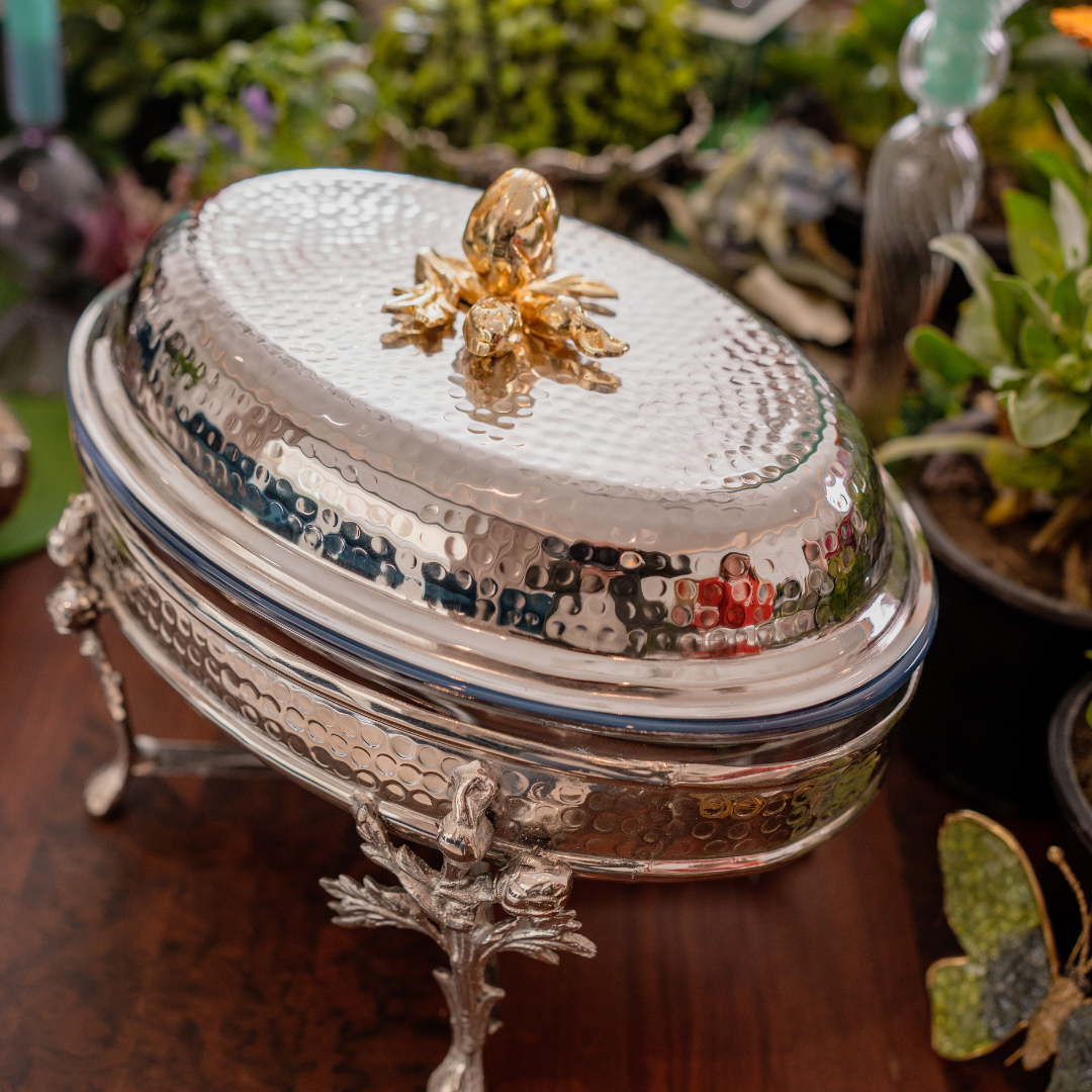 Beaten Oval Chaffing Dish