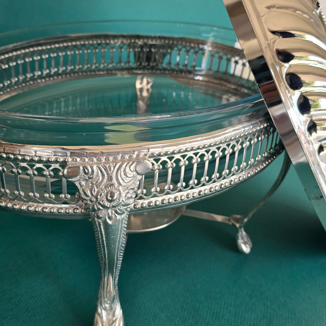 Scalloped Border Oval Chaffing Dish