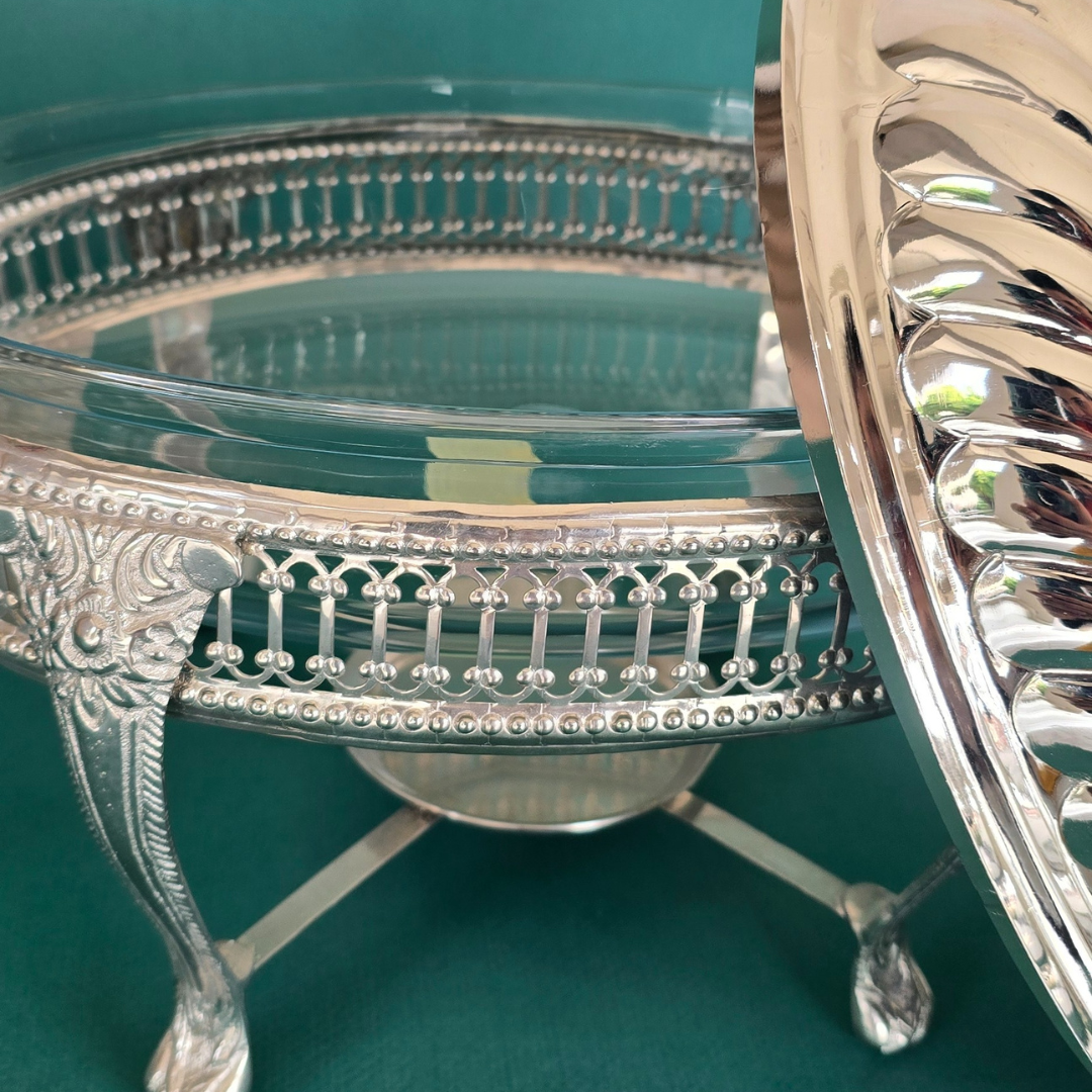 Scalloped Border Oval Chaffing Dish