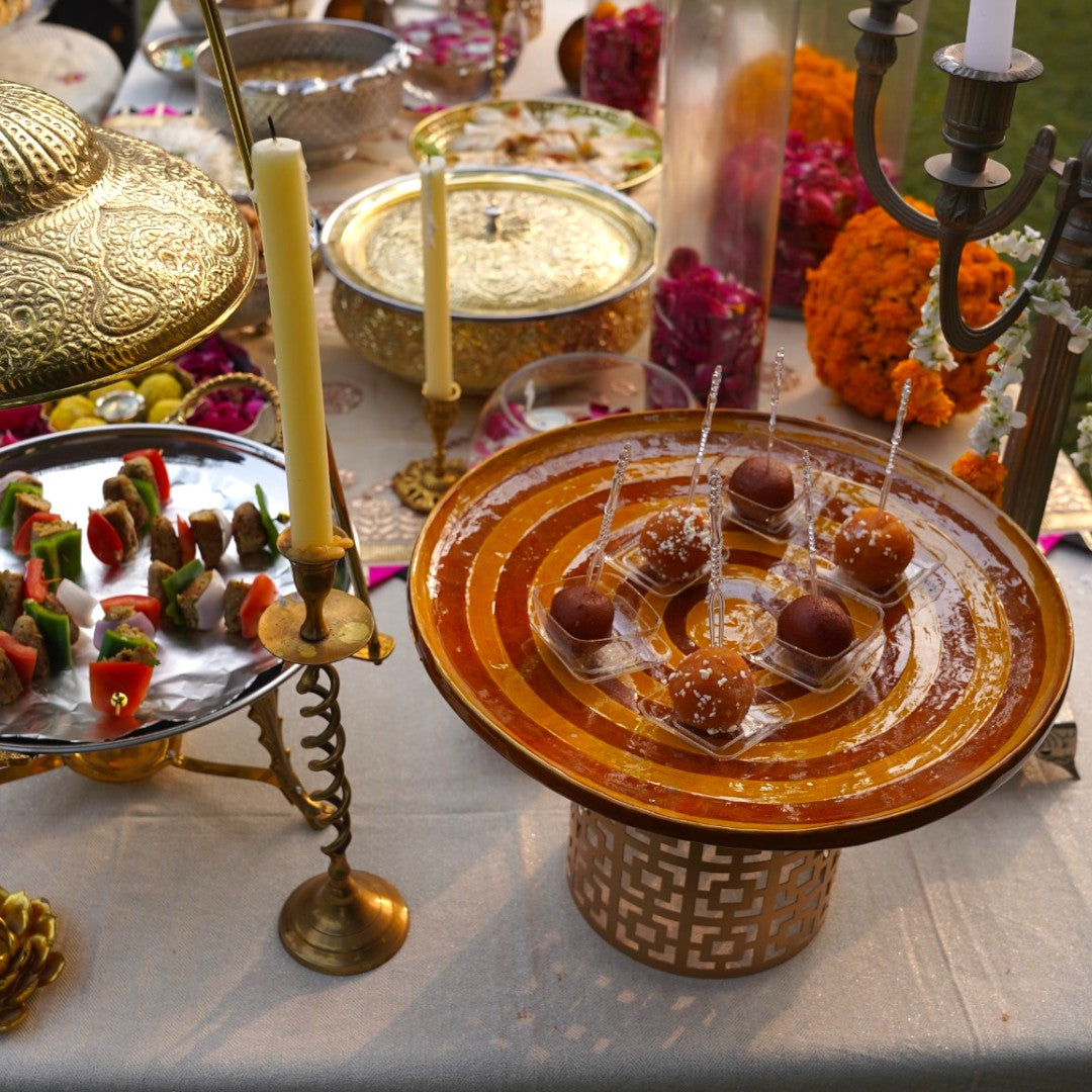 Ceramic Platter with Stand