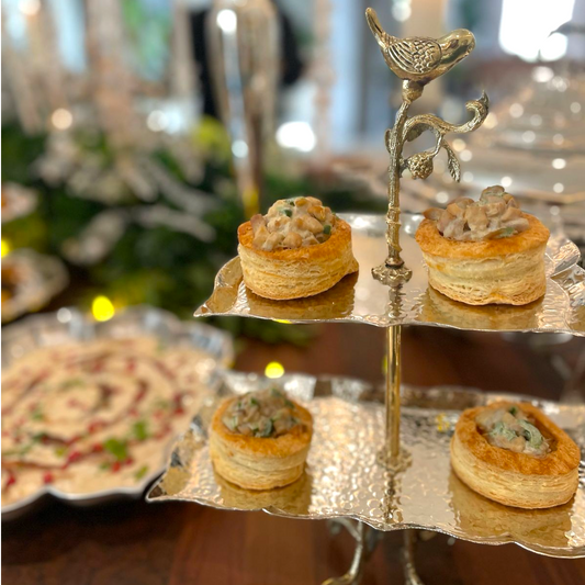 Pastry Stand with Bird Motif