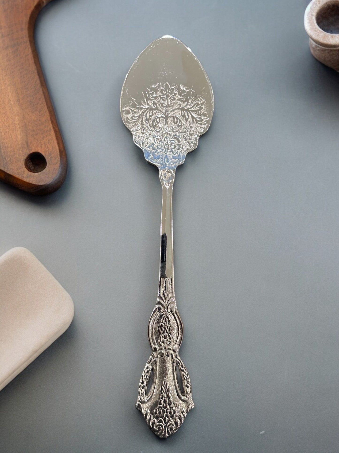 Floral Serving Spoon