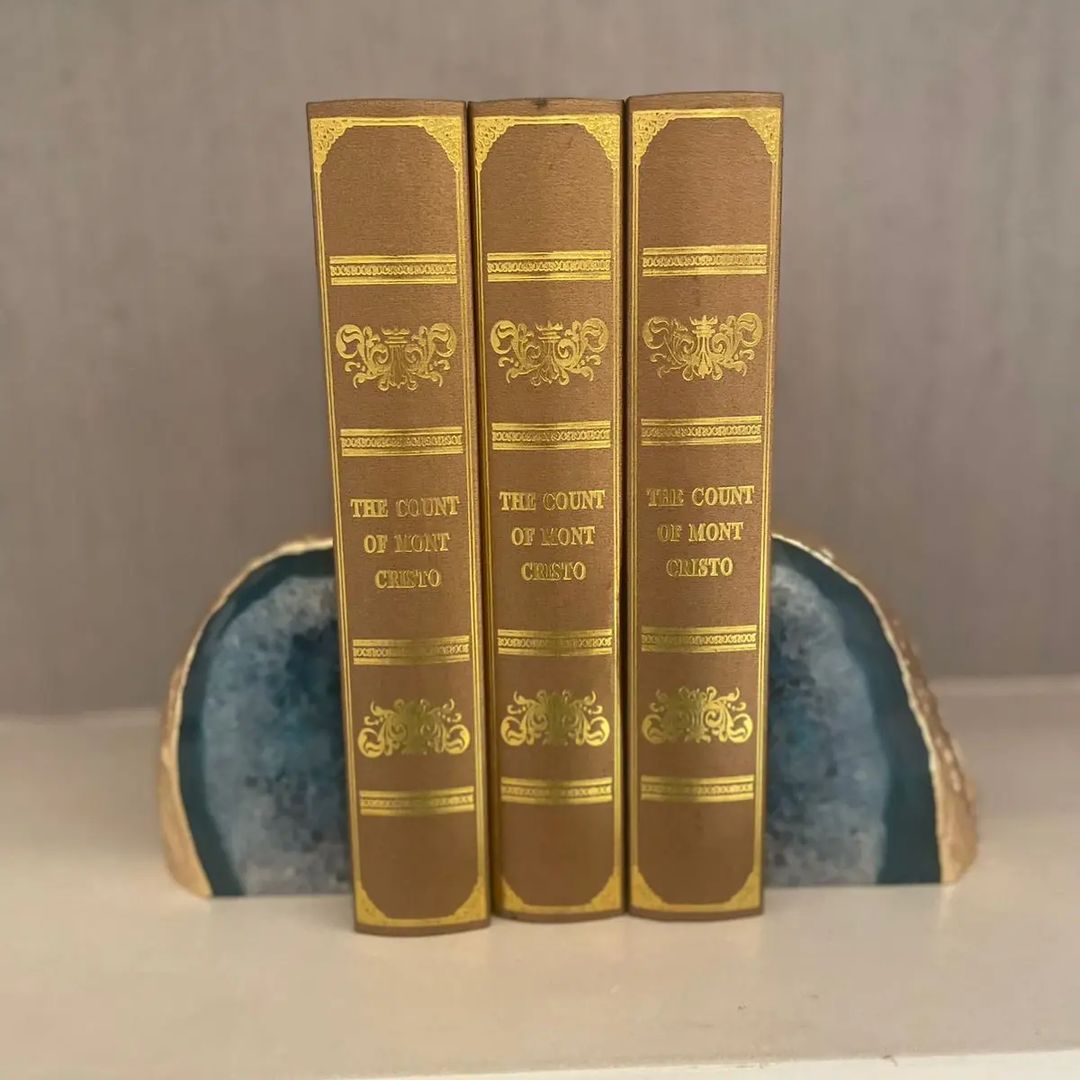 Turquoise Stone Gold Border Bookends