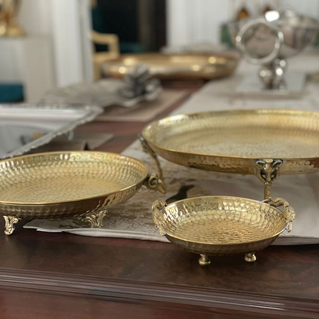 Brass Beaten Platter