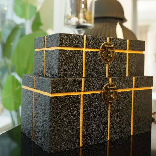 Box With Gold Stripes