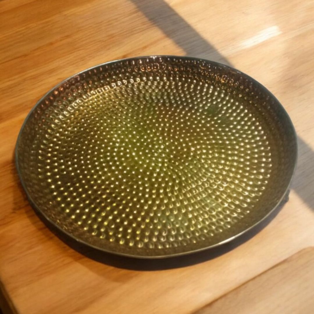 Brass Beaten Platter