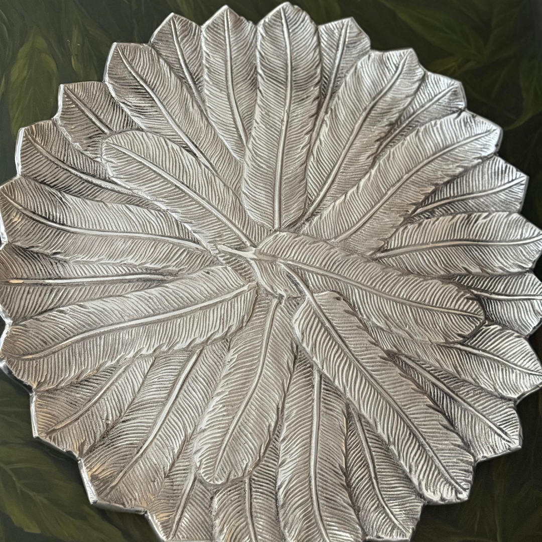 Silver Thaal - Feather Design