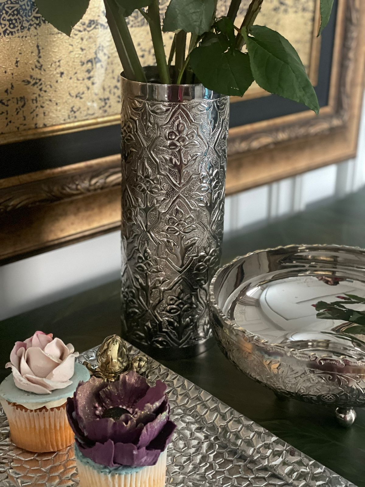 Rose Design - Vase / Bottle Holder