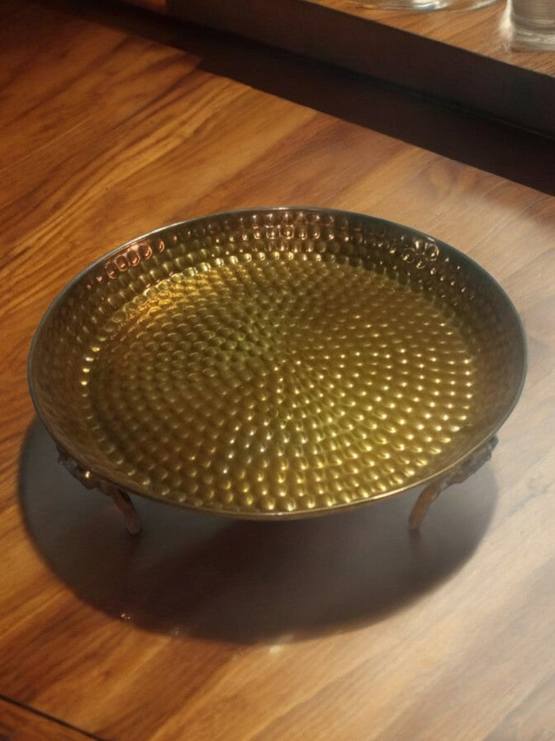 Brass Beaten Platter