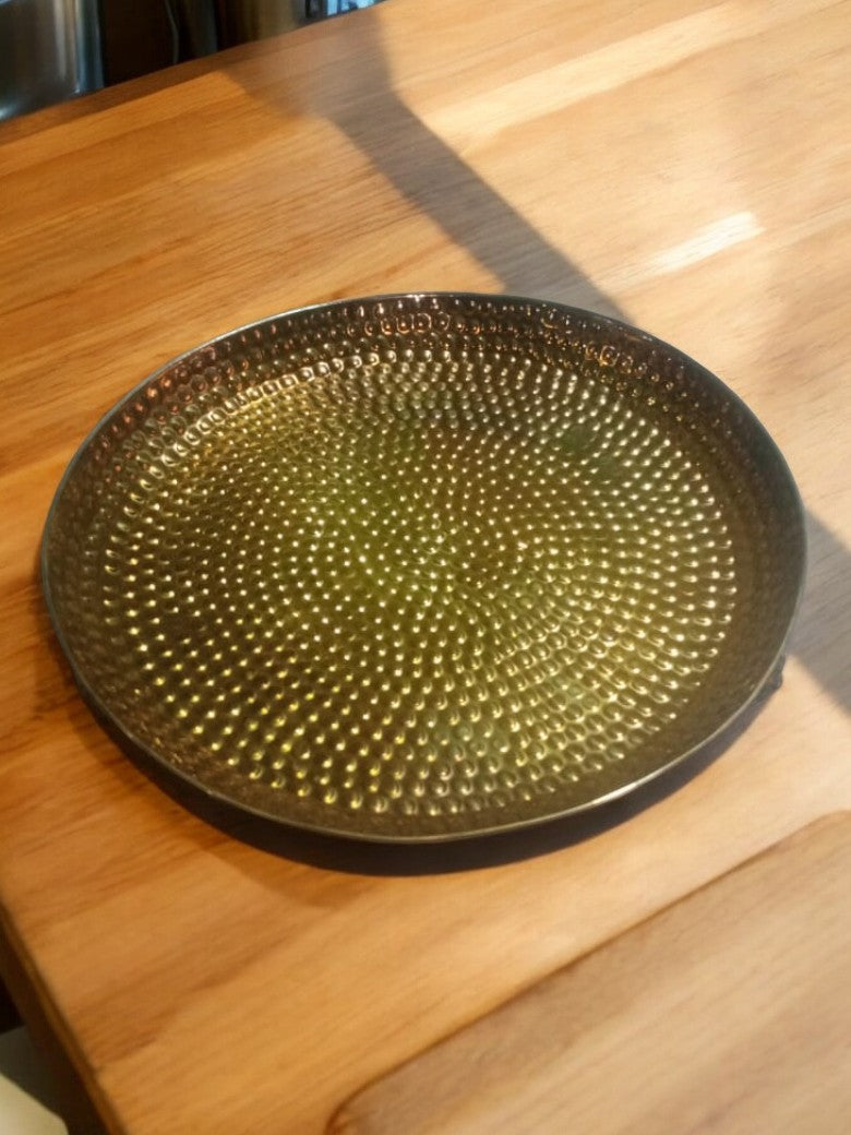 Brass Beaten Platter