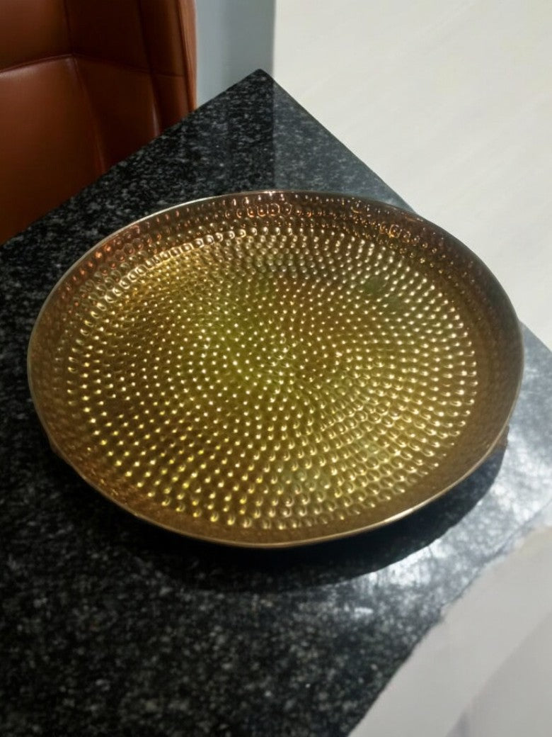 Brass Beaten Platter