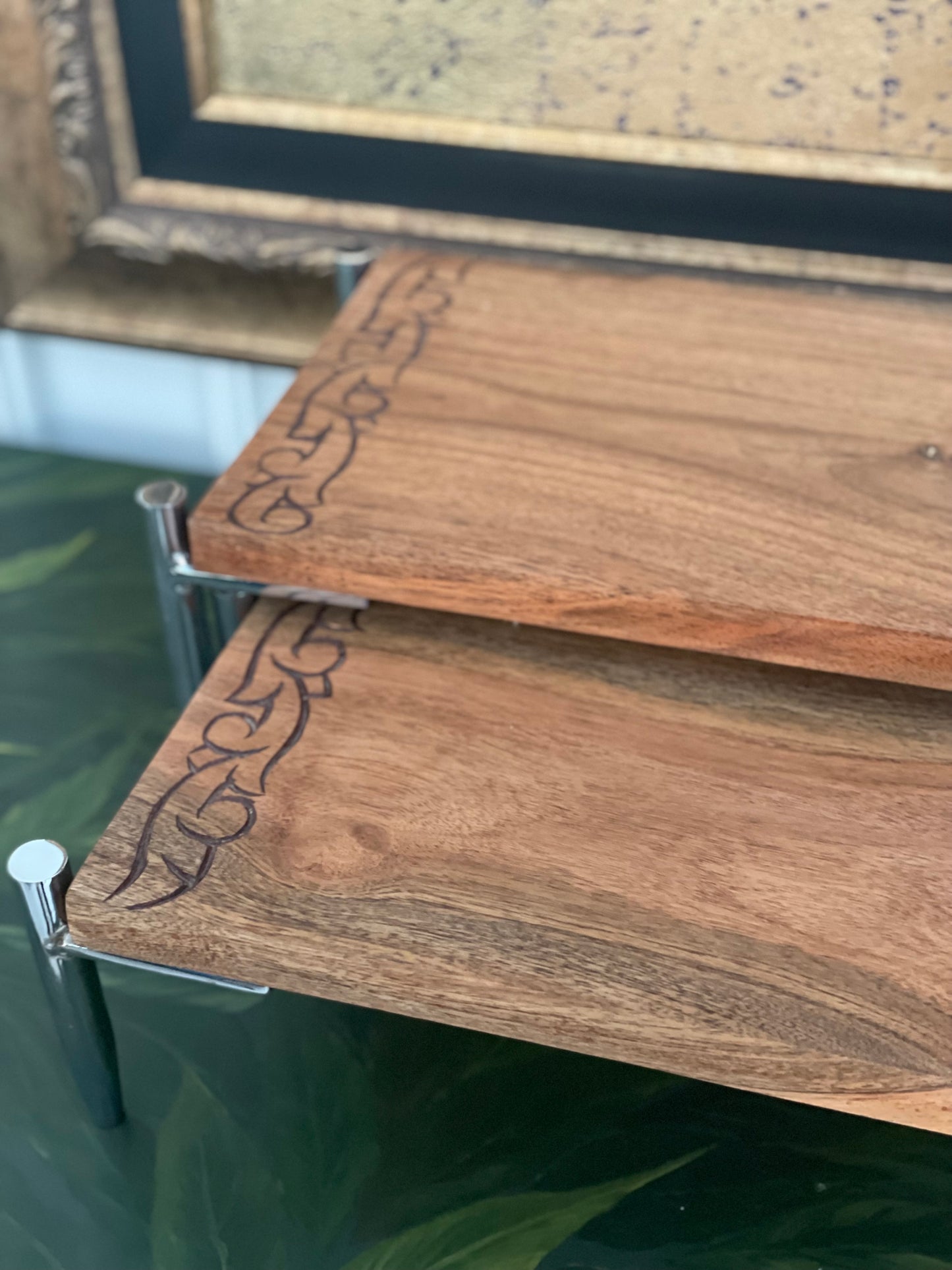 Wooden Two Step Platter