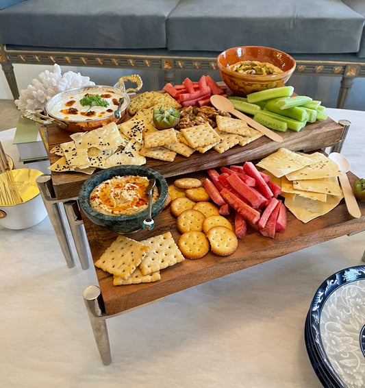 Wooden Two Step Platter