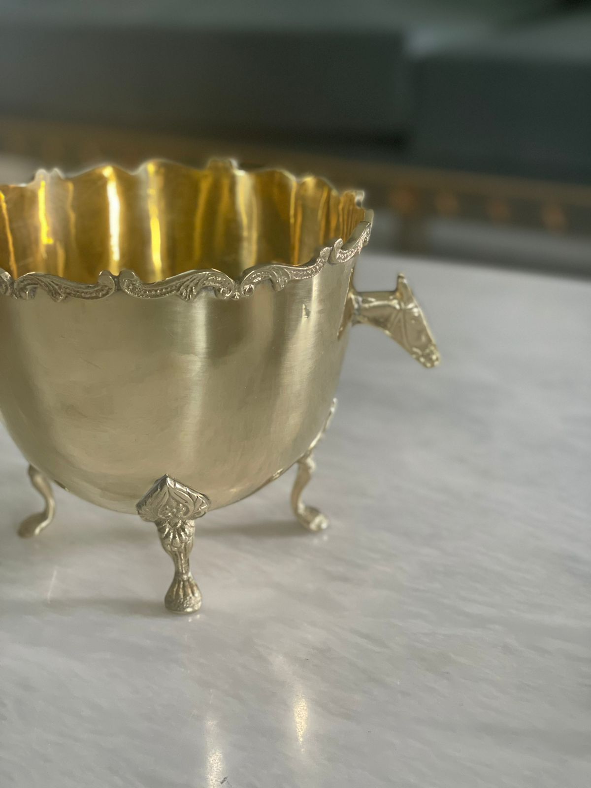 Brass Horse Bucket