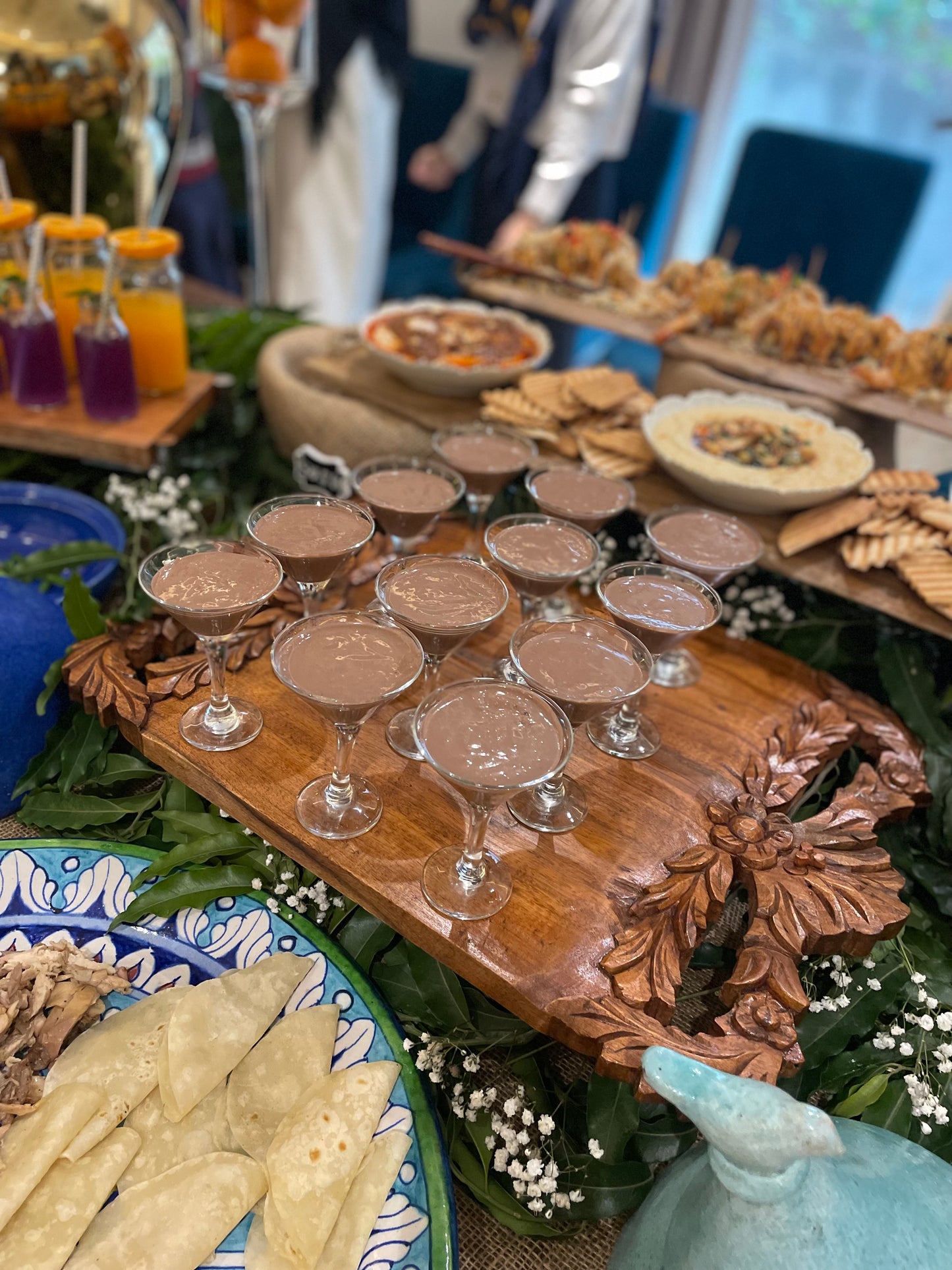 Wooden Carved Cheese Platter