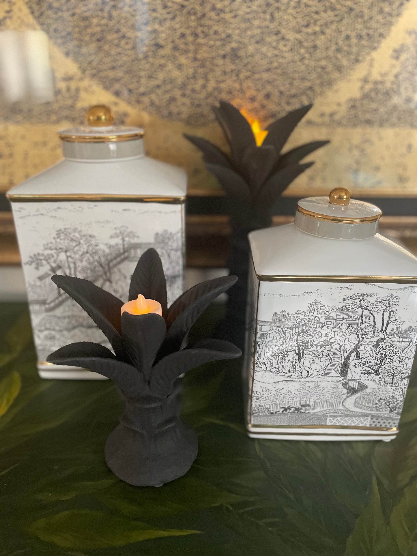 Japanese Landscape Jar